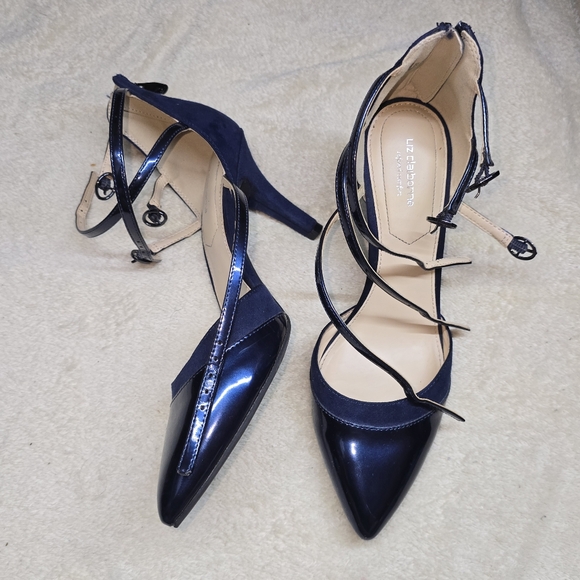 Liz Claiborne LC Heidi Strappy Heels Blue Size 9.5 - Picture 2 of 12